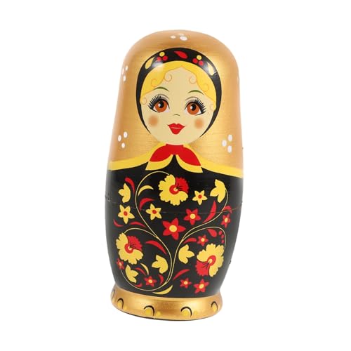 Toyvian 1 Satz Matroschka- Geburtstagsgeschenk Traditionelles Nistpuppen für Weihnachts-Nistpuppe Matroschka russisch Halloween-Nistpuppen hölzern Toyvian 1 Satz Matroschka- Geburtstagsgeschenk Traditionelles Nistpuppen für Weihnachts-Nistpuppe Matroschka russisch Halloween-Nistpuppen hölzern von Toyvian