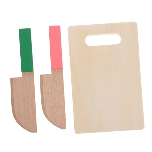 Toyvian 1 Satz Messerspielzeug für Schneidebrett Küchenspielzeug Holzschneidebrett und Messer Set Kinderschneider aus Holz dekoratives Schneidebrett aus Holz Toyvian 1 Satz Messerspielzeug für Schneidebrett Küchenspielzeug Holzschneidebrett und Messer Set Kinderschneider aus Holz dekoratives Schneidebrett aus Holz von Toyvian