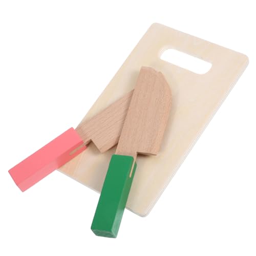 Toyvian 1 Satz Messerspielzeug für kinderküche holzspielzeug Sicheres und zuverlässiges kochset dekoratives Schneidebrett aus Holz Kindersicheres Schneidespielzeug Toyvian 1 Satz Messerspielzeug für kinderküche holzspielzeug Sicheres und zuverlässiges kochset dekoratives Schneidebrett aus Holz Kindersicheres Schneidespielzeug von Toyvian