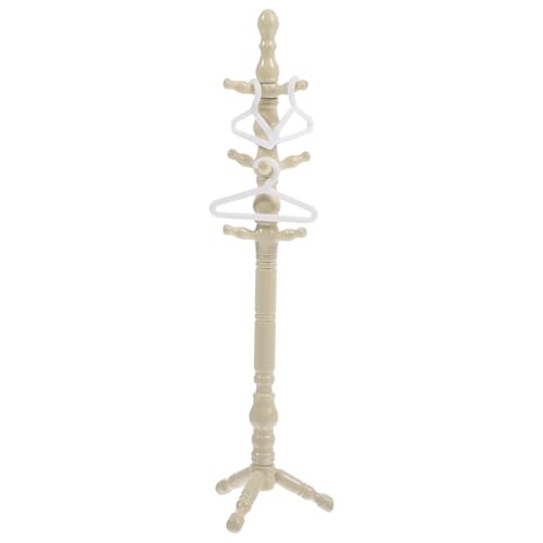 Toyvian 1 Satz Mini-Garderobe Mini-Tragetasche Drahtbügel Kleine Kleiderbügel Für Puppen Kleine Enten Miniatur-aufhänger-Ornamente Kleines Mädchen Plüsch Puppenhaus-waschtisch Abs von Toyvian