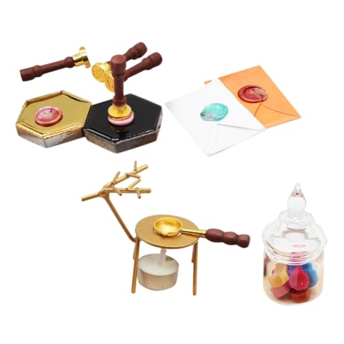 Toyvian Miniatur-puppenhaus-kit 1 Set Mini-siegel- Mini-Modell Wachssiegelwärmer Für Puppen- Toyvian Miniatur-puppenhaus-kit 1 Set Mini-siegel- Mini-Modell Wachssiegelwärmer Für Puppen- von Toyvian