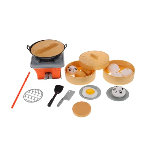 Toyvian Miniatur-küchenspielset Spielzeug Für Jungen Und Mädchen Realistisches Kochgeschirr-Set Zum Vortäuschen Eines Herdes Küchen-kochspielzeug 23-teilig Für Kleinkinder Toyvian Miniatur-küchenspielset Spielzeug Für Jungen Und Mädchen Realistisches Kochgeschirr-Set Zum Vortäuschen Eines Herdes Küchen-kochspielzeug 23-teilig Für Kleinkinder von Toyvian