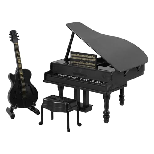 Toyvian Miniatur-Klavier- Und Gitarrenset Mit Realistischen Details Für Musikliebhaber. Puppenhausmöbel- Und Zubehörsammlung Toyvian Miniatur-Klavier- Und Gitarrenset Mit Realistischen Details Für Musikliebhaber. Puppenhausmöbel- Und Zubehörsammlung von Toyvian