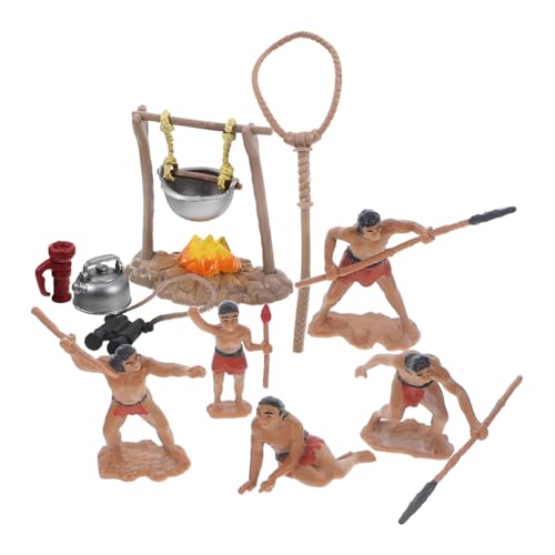 Toyvian 1satz Miniatur Primitiv-männer Figuren Für Outdoor Camping Deko Teiliges Aus Langlebigem Für Garten Und Mikrolandschaftsprojekte von Toyvian