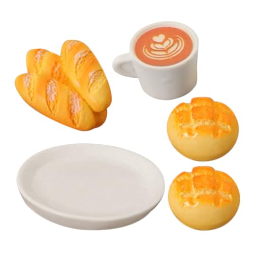 Toyvian 1 Set Miniatur-Lebensmittel Für Puppenhäuser Realistische Sets Landschaftsdekorationen Kunstharz-minimodelle Für Zubehör Sammlerstücke von Toyvian
