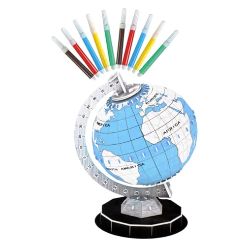 Toyvian 1 Satz - Modell 3D - Leeren ausmalen Weltkarte Modelle Bildung D Erde Modell D - Puzzle Kleinkinder - Puzzle - p s Toyvian 1 Satz - Modell 3D - Leeren ausmalen Weltkarte Modelle Bildung D Erde Modell D - Puzzle Kleinkinder - Puzzle - p s von Toyvian
