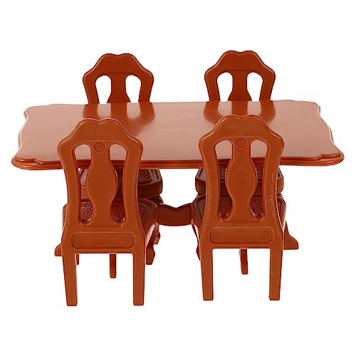 Toyvian Mini House Supply 1 Set Mini-Tisch- Und Stuhlmodelle Für Foto-Requisiten Pädagogisches Spielzeug Toyvian Mini House Supply 1 Set Mini-Tisch- Und Stuhlmodelle Für Foto-Requisiten Pädagogisches Spielzeug von Toyvian