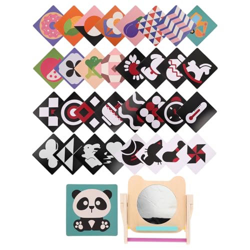 Toyvian 1 Satz Montessori Spielzeugset für Kleinkinder Vision Mirror und Karten für Frühe Bildung Sicheres Lernspielzeug für Junge Mädchen von Monaten Fördert Fähigkeiten und Toyvian 1 Satz Montessori Spielzeugset für Kleinkinder Vision Mirror und Karten für Frühe Bildung Sicheres Lernspielzeug für Junge Mädchen von Monaten Fördert Fähigkeiten und von Toyvian
