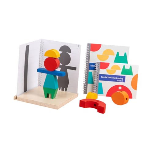 Toyvian 1 Satz Montessori für Holzbausteine Feinmotorik und Kreativität Sichere Bausteine für Frühe Bildung und Spaß Beim für Kleinkinder und Vorschulkinder von Toyvian