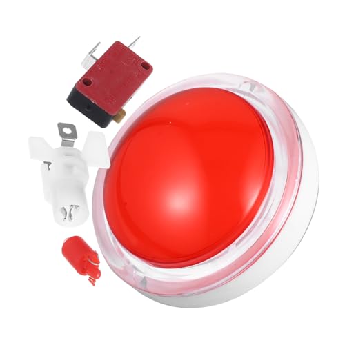 Toyvian 1 Satz Netzschalter Karte Coole Gadgets Spiralschneider das Spiel gruppenspiele - Spiele Buzzer Gaming zubehör Pub Partysummer Multifunktionssummer Plastik rot von Toyvian
