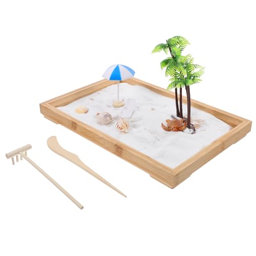 Toyvian Miniatur-landschafts-sandkasten Für Den Schreibtisch Strand-sandtablett-Spielzeug Für Mini-ozeanszenen Und Meerestiere Toyvian Miniatur-landschafts-sandkasten Für Den Schreibtisch Strand-sandtablett-Spielzeug Für Mini-ozeanszenen Und Meerestiere von Toyvian