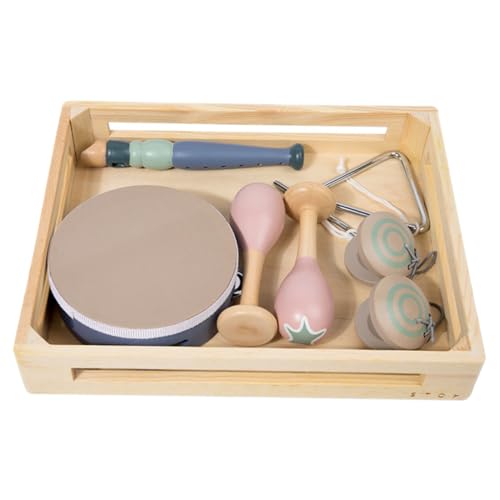 Toyvian 1 Satz Orff Schlaginstrumente für Kleinkinder Teiliges Musikspielzeug aus Holz für Frühes Lernen Fördert die Feinmotorik und Hand Augen Koordination Sicher und Langlebig von Toyvian