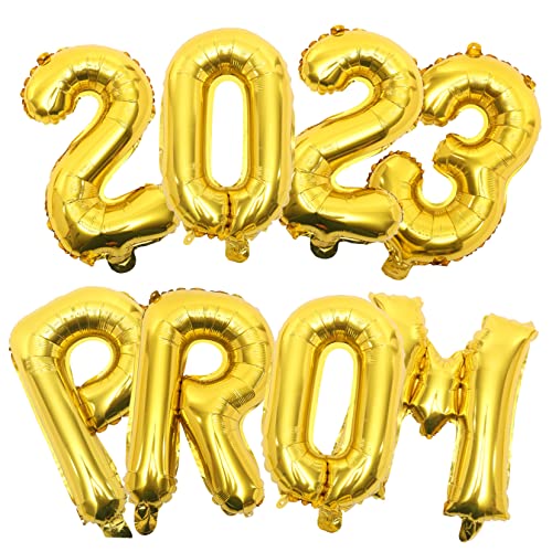 Toyvian 1 Satz Partyballons Dekorativ Weiße Und Silberne Luftballons Zum Abschluss Mehrfarbig Abschlussballdekorationen 2023 Groß Sortiert Ballballon Blau Pastell Aluminiumfolie Golden von Toyvian
