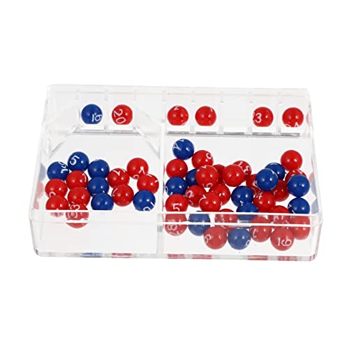 Toyvian 1 Satz Partyspielzeug Billardkugeln Rad- -Maschine Bingo-Maschine Pong-bälle Masse -Bingo-Spiele Tombola Sammelball Tombola Kugelkäfig Pongbälle Bälle Spiel Plastik von Toyvian