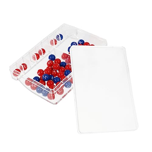 Toyvian 1 Satz Partyspielzeug Bingo Pong Bälle Bingo Spiel Erwachsene Bingo Holz Nummerierte Kugeln Bingo Kugeln 1-100 Mini Pong Lotto Spiel Combo-Platte Kind Plastik Schüttgut von Toyvian