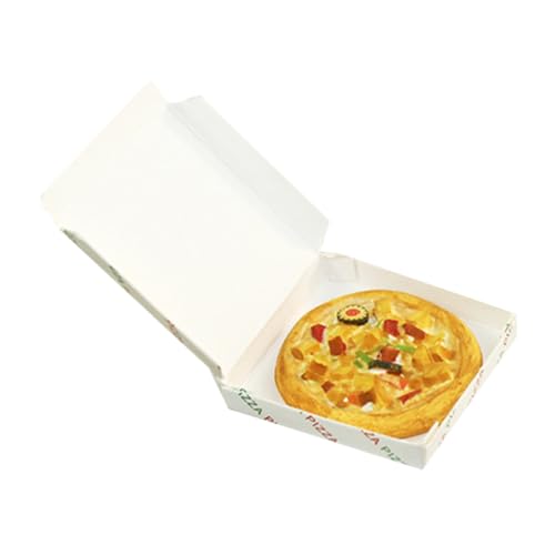 Toyvian 1 Satz Pizza mit Box Realistisches Puppenhaus Zubehör für Kreative Dekoration für DIY Landschaften und Puppenhaus Szenen Toyvian 1 Satz Pizza mit Box Realistisches Puppenhaus Zubehör für Kreative Dekoration für DIY Landschaften und Puppenhaus Szenen von Toyvian