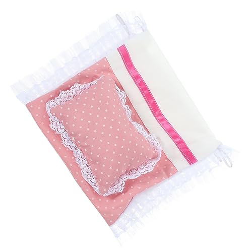 Toyvian Puppen Rosa Bettlaken Kissen Quilt Zubehör Set Puppenbettkissen Mini Bettwäsche Set Ornament Puppenhaus Einstellen Schlafzimmerartikel FüR Kinderzimmer Puppenbett Dekoration Und Rollenspiele Toyvian Puppen Rosa Bettlaken Kissen Quilt Zubehör Set Puppenbettkissen Mini Bettwäsche Set Ornament Puppenhaus Einstellen Schlafzimmerartikel FüR Kinderzimmer Puppenbett Dekoration Und Rollenspiele von Toyvian