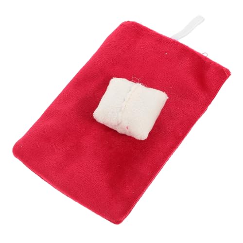 Toyvian 1 Satz Puppenhaus Requisiten Mini-Schlafsack Für Puppenschlafsack Als Deko Puppenhauszubehör Dekorativer Puppenschlafsack Wickeltasche Für Babypuppen Puppenbett Rot Stoff von Toyvian