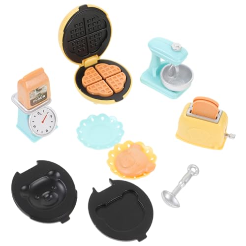 Toyvian Backset mit Waffel Puppenhaus Küchen Requisiten Waffeleisen Kinder Miniatur Szenenmodell Mini Waffeleisen Spielzeug Modelle Backzubehör für Kinder Spielzeug Rollenspiele Toyvian Backset mit Waffel Puppenhaus Küchen Requisiten Waffeleisen Kinder Miniatur Szenenmodell Mini Waffeleisen Spielzeug Modelle Backzubehör für Kinder Spielzeug Rollenspiele von Toyvian