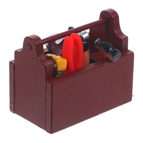 Toyvian Puppenhaus Spielzeugset 1 Satz Puppenhaus-werkzeugkasten Puppenhauszubehör Mini- -werkzeugspielzeug Mini-Sachen Puppenhaus-miniaturwerkzeuge Winzige Holz Toyvian Puppenhaus Spielzeugset 1 Satz Puppenhaus-werkzeugkasten Puppenhauszubehör Mini- -werkzeugspielzeug Mini-Sachen Puppenhaus-miniaturwerkzeuge Winzige Holz von Toyvian