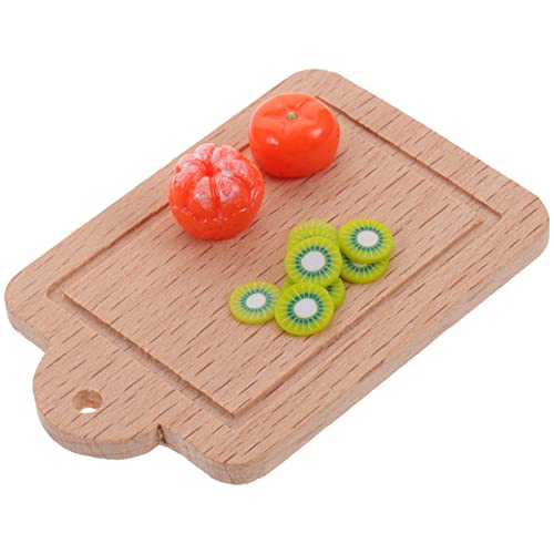 Toyvian Mini- -schneidebrett-Obst-Set – Ideale Miniatur-wohndekoration Für Puppenhäuser Und Miniaturszenen Toyvian Mini- -schneidebrett-Obst-Set – Ideale Miniatur-wohndekoration Für Puppenhäuser Und Miniaturszenen von Toyvian