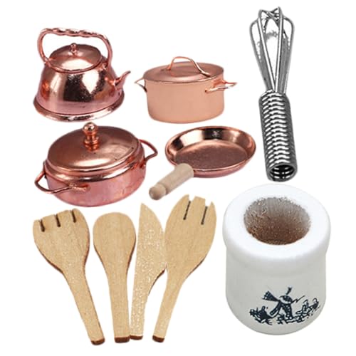Toyvian 1satz Mini Kochgeschirr Set Für Teiliges Zubehör Küchenspielzeuge Für Miniatur-Dekoration Und Für Kleinkinder Toyvian 1satz Mini Kochgeschirr Set Für Teiliges Zubehör Küchenspielzeuge Für Miniatur-Dekoration Und Für Kleinkinder von Toyvian