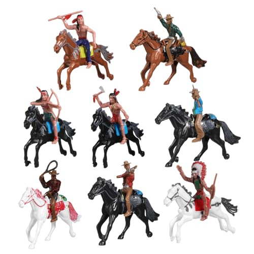 Toyvian 1 Satz Puppenmodellanzug Cowboy-Actionfigur Menschen Cowboy- für Jungen Figuren Dekorationen Farm Cowboy Figure Cowboy-Modelle Modell Plastik von Toyvian