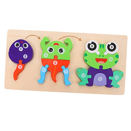 Toyvian 1 Satz Puzzle Spielzeugtiere Tierspielzeug Holzrätsel Pädagogisches Lernspielzeug Bildungsrätsel Rätsel Zum Frühen Lernen Passendes Spielspielzeug Hölzern Colorful von Toyvian