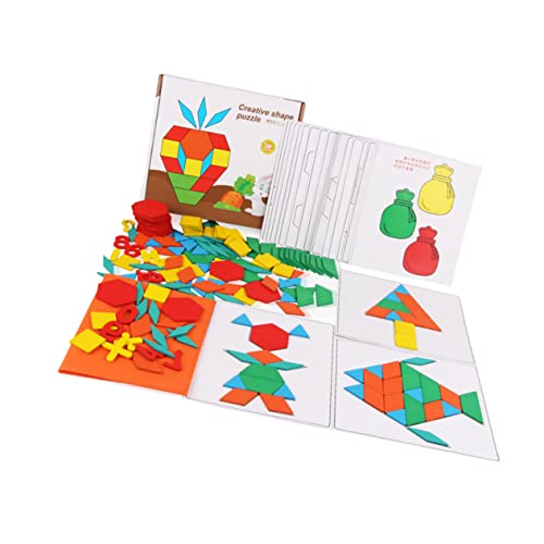 Toyvian Holzpuzzlespielzeug Für Kinder – 1 Set Puzzle Mit Frühem Lernen des Geometrischen Denkens Spielzeug Zur Gehirnentwicklung von Toyvian