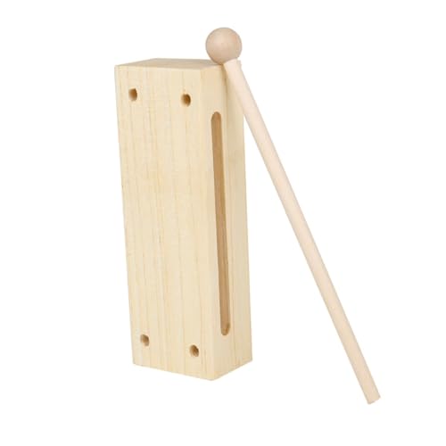 Toyvian 1 Satz Quadratischer zweifarbiger Klatscher Musical Toy Instruments kinderinstrumente Instrument Angebot für den Musikunterricht Schlaginstrument Holz Beige von Toyvian