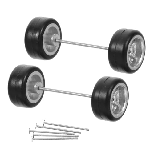 Toyvian 1 Satz Radnabenzubehör Für Simulationsautomodelle Fahrzeug Ersatz Austauschbar Teile Auto-spielzeugreifen Spielzeugauto Rad Spielzeugreifen Fürs Auto Metall Silver von Toyvian