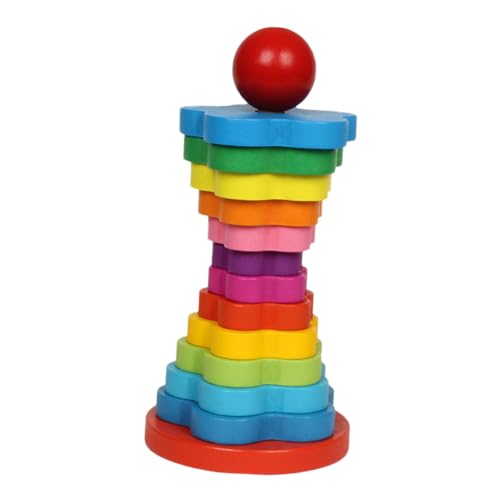 Toyvian 1 Satz Regenbogenturm Lustige Bausteine Stapelblock Für Hölzern Toyvian 1 Satz Regenbogenturm Lustige Bausteine Stapelblock Für Hölzern von Toyvian