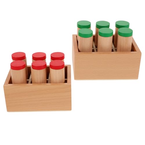 Toyvian 1 Satz Schallsempfindungszylinder auditive wahrnehmung lernspielzeug sensorisches Spiel Montessori-Materialien Rhythmussticks für Sinnesröhre Holz Toyvian 1 Satz Schallsempfindungszylinder auditive wahrnehmung lernspielzeug sensorisches Spiel Montessori-Materialien Rhythmussticks für Sinnesröhre Holz von Toyvian
