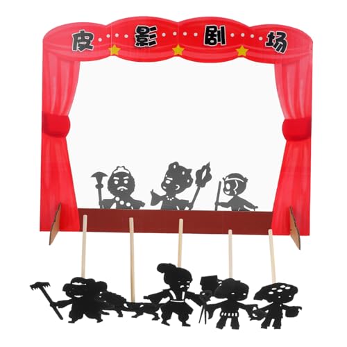 Toyvian Kreativität Für Kinder Puppentheater-Requisiten Für Kinder Rollenspiel-Spielzeug Schattenpuppen-Kits Pädagogisches Geschichtenerzählen von Toyvian