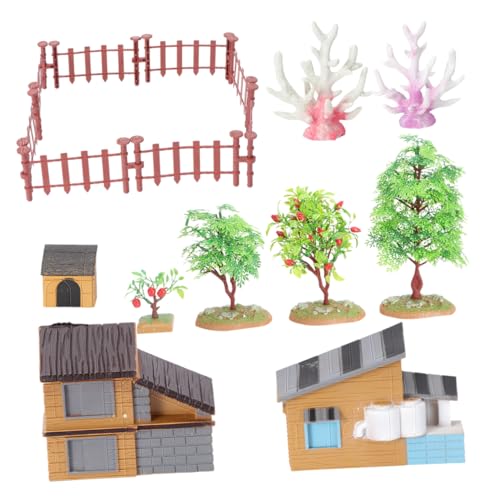 Toyvian 1 Satz Simulations-Farm-Set Spielzeugmodell Für Farmszenenmodell Hausmodell Lernspielzeug Für DIY Schmuck PVC von Toyvian