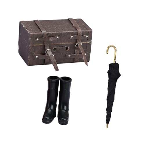 Toyvian Puppenhaus-miniaturmöbel-Set – Reiseaccessoire-Kollektion Im Maßstab 112 – Regenschirm Regenstiefel Koffer Toyvian Puppenhaus-miniaturmöbel-Set – Reiseaccessoire-Kollektion Im Maßstab 112 – Regenschirm Regenstiefel Koffer von Toyvian