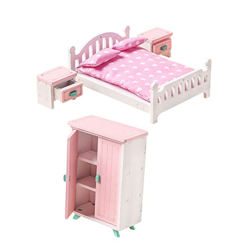 Toyvian 1 Satz Simulationsrestaurant Nachttisch Bett Miniatur Häuser Puppe Möbel Rosa Hölzern Toyvian 1 Satz Simulationsrestaurant Nachttisch Bett Miniatur Häuser Puppe Möbel Rosa Hölzern von Toyvian
