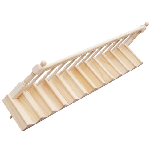 Toyvian Puppenhaus Treppen Kit Verschleiß-beständig Holz Treppen Jungen Und Mädchen Zubehör Spielzeug Toyvian Puppenhaus Treppen Kit Verschleiß-beständig Holz Treppen Jungen Und Mädchen Zubehör Spielzeug von Toyvian
