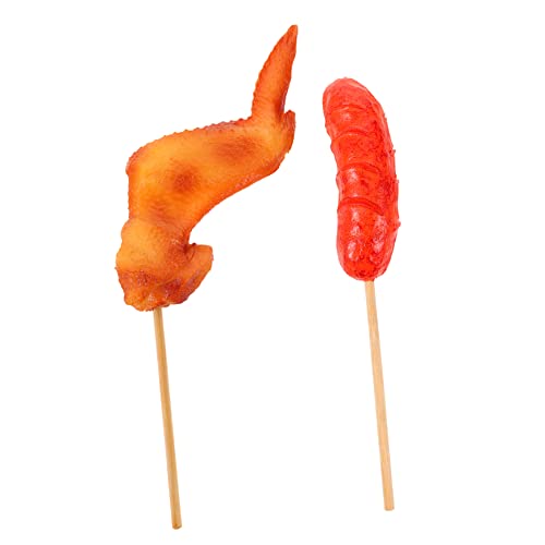 Toyvian 1 Satz Simulierte Grillspieße simulierter Hotdog künstlich gebratenes Essen Grillgut-Requisite küchendekoration Home Decor Grill geröstete Hähnchenflügel aus Kunststoff PVC Toyvian 1 Satz Simulierte Grillspieße simulierter Hotdog künstlich gebratenes Essen Grillgut-Requisite küchendekoration Home Decor Grill geröstete Hähnchenflügel aus Kunststoff PVC von Toyvian