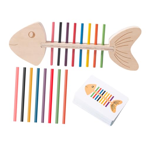 Toyvian 1 Satz Sortierspiel aus Holz holzspielzeug Montessori lernspielzeug Frühbildung Lernspielzeug für Farblich passendes Farbsortierspiel Plastik von Toyvian