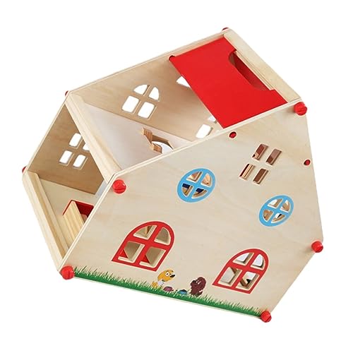 Toyvian 1 Satz Spielhaus Minihaus zum Puppenhausbau Miniatur-Puppenhausmöbel holzspielzeug für aus Holz bevorzugen hölzern rot Toyvian 1 Satz Spielhaus Minihaus zum Puppenhausbau Miniatur-Puppenhausmöbel holzspielzeug für aus Holz bevorzugen hölzern rot von Toyvian