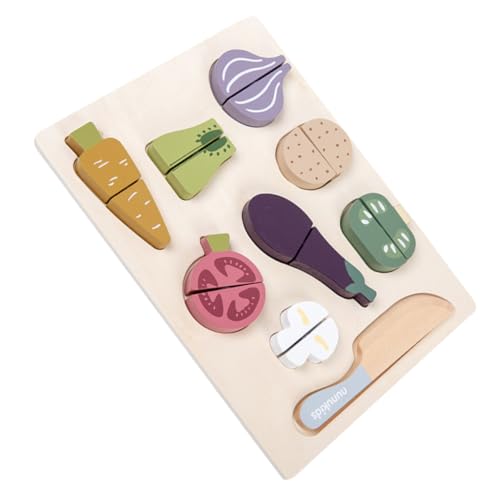 Toyvian Gemüseschneidespielzeug 1 Set Holzgemüsespielzeug Küchenspielzeug Lustiges Schneidespielzeug Für Kinder Lernspielzeug von Toyvian