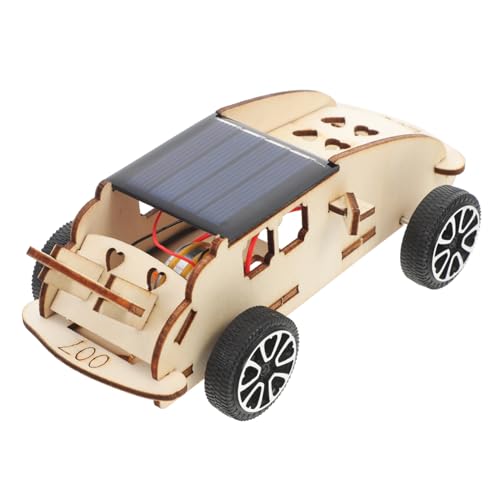 Toyvian 1 Satz Spielzeuge Puzzlematte DIY-pädagogische Technische Experimente Solarspielzeug Zum Zusammenbauen Wissenschaftsexperimentprojekte Für Zur Solarmontage Hölzern von Toyvian