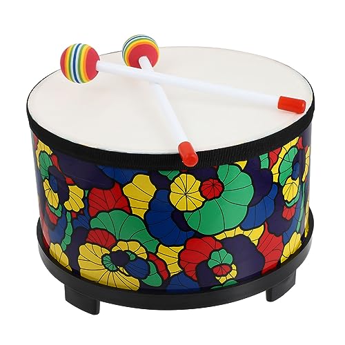 Toyvian 1 Satz Spielzeugtrommel Groß Kleine Trommeln Schlagzeug Schlagtrommel Aus Holz Trommelspielzeug Musikinstrument Schlagspielzeug Holztrommel -rassel Hölzern Colorful von Toyvian