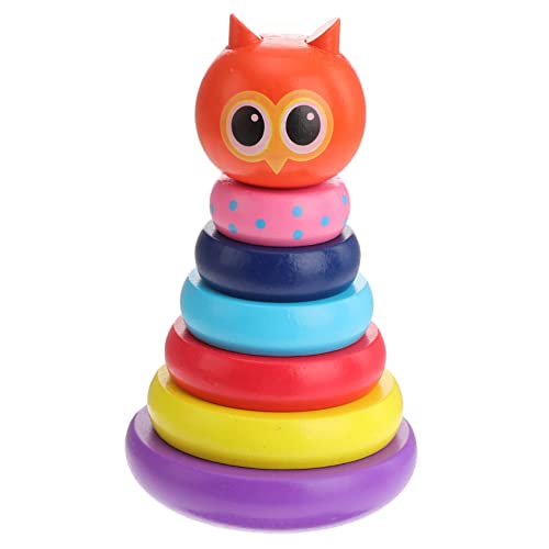 Toyvian 1 Satz Stapeln Von Hohen Bechern Bausteinsätze Pädagogisches Lustige Bausteine ​​Intelligenz Stapeln Stapelblock Rosa Holz von Toyvian