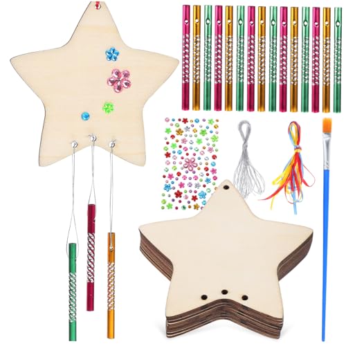 Toyvian Holz-Windspiel-bastelset Für Kinder Windspiel-Set Spielzeug-windspiele Windspiel-Kits Für Kinder Handgefertigte Dekorative Glocke von Toyvian