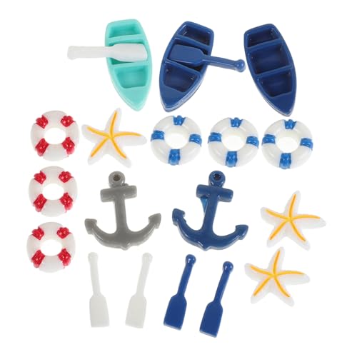 Toyvian 1satz Miniatur Strand Dekoration Mit Boot Figuren Teiliges Resin Modell Für Puppenhaus Zubehör Und Kreative Strand Deko Für Zuhause Mikrolandschaften Und Sommer Atmosphäre von Toyvian