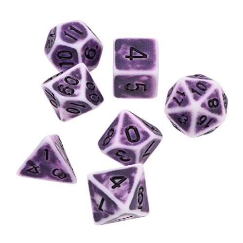 Toyvian 1 Satz Teiliges Retro Würfelset aus Mehrseitige Würfel für Rollenspiele und Tischspiele für Partys und Kreative Spiele Farbvariante von Toyvian