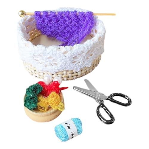 Toyvian 1 Satz Tiny Sewing Basket mit Garn und Nähzubehör für Bastelprojekte und DIY Dekorationen Teiliges Set für Kreative Möglichkeiten Toyvian 1 Satz Tiny Sewing Basket mit Garn und Nähzubehör für Bastelprojekte und DIY Dekorationen Teiliges Set für Kreative Möglichkeiten von Toyvian