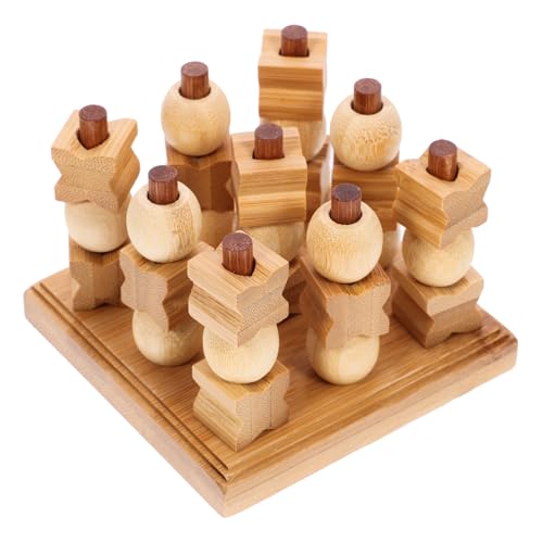 Toyvian 1 Satz -Toe Schach Spiel Puzzletafel Partygeschenke Hölzern Toyvian 1 Satz -Toe Schach Spiel Puzzletafel Partygeschenke Hölzern von Toyvian